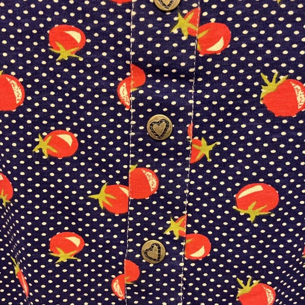 Effie's Heart The Buongiorno Blouse in Pomodoro Print - Picture 3 of 9